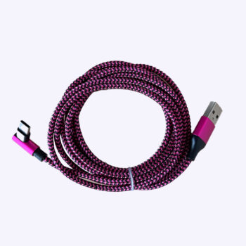 Cabo USB-C Right Angle (Rosa)